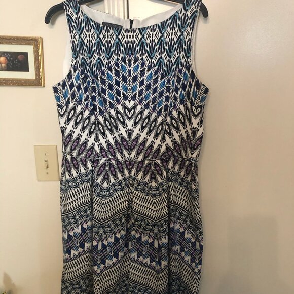 Worthington size 14 Print Dress - Picture 5 of 9
